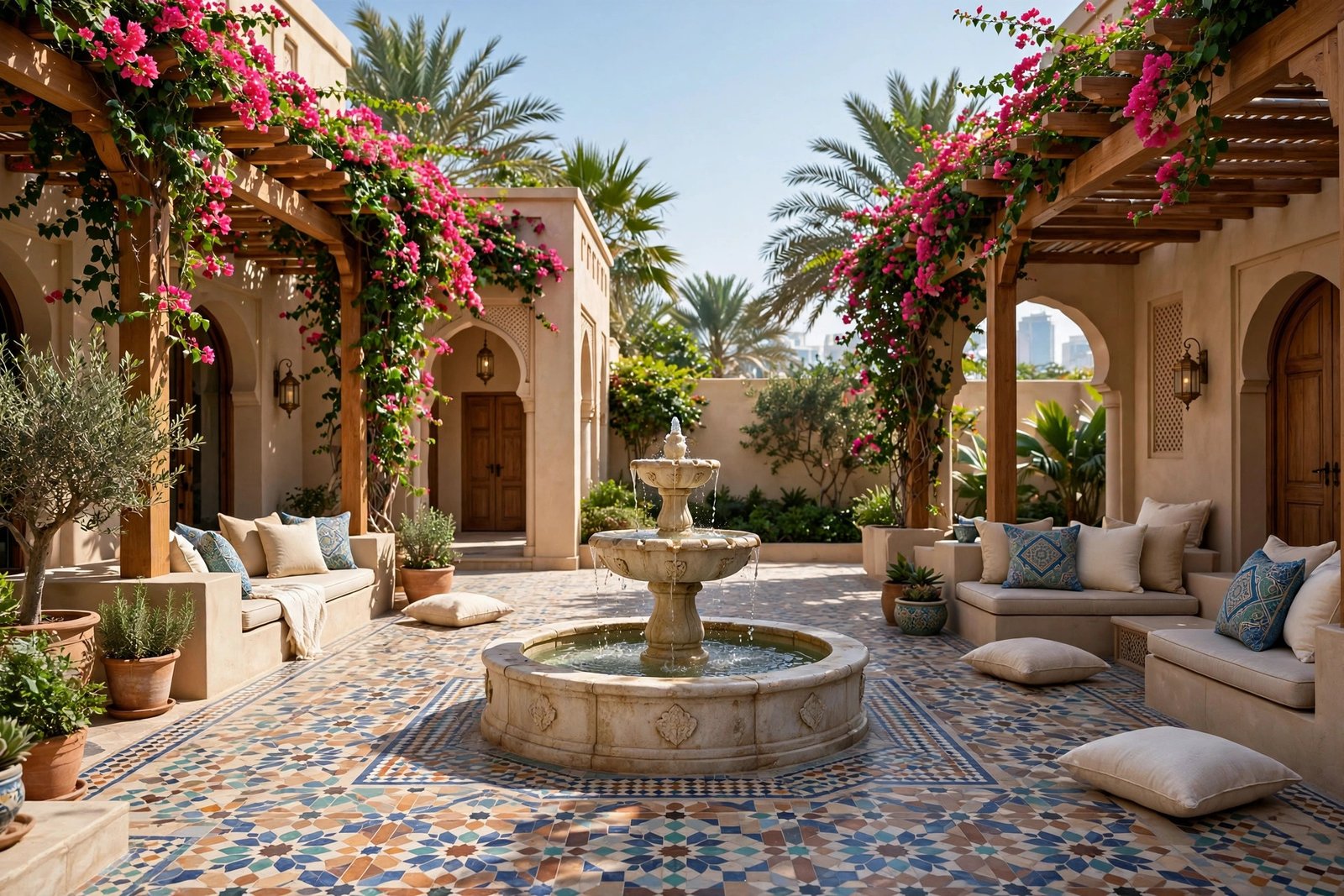 Modern courtyard garden in Arabian Ranches 3, Dubai
