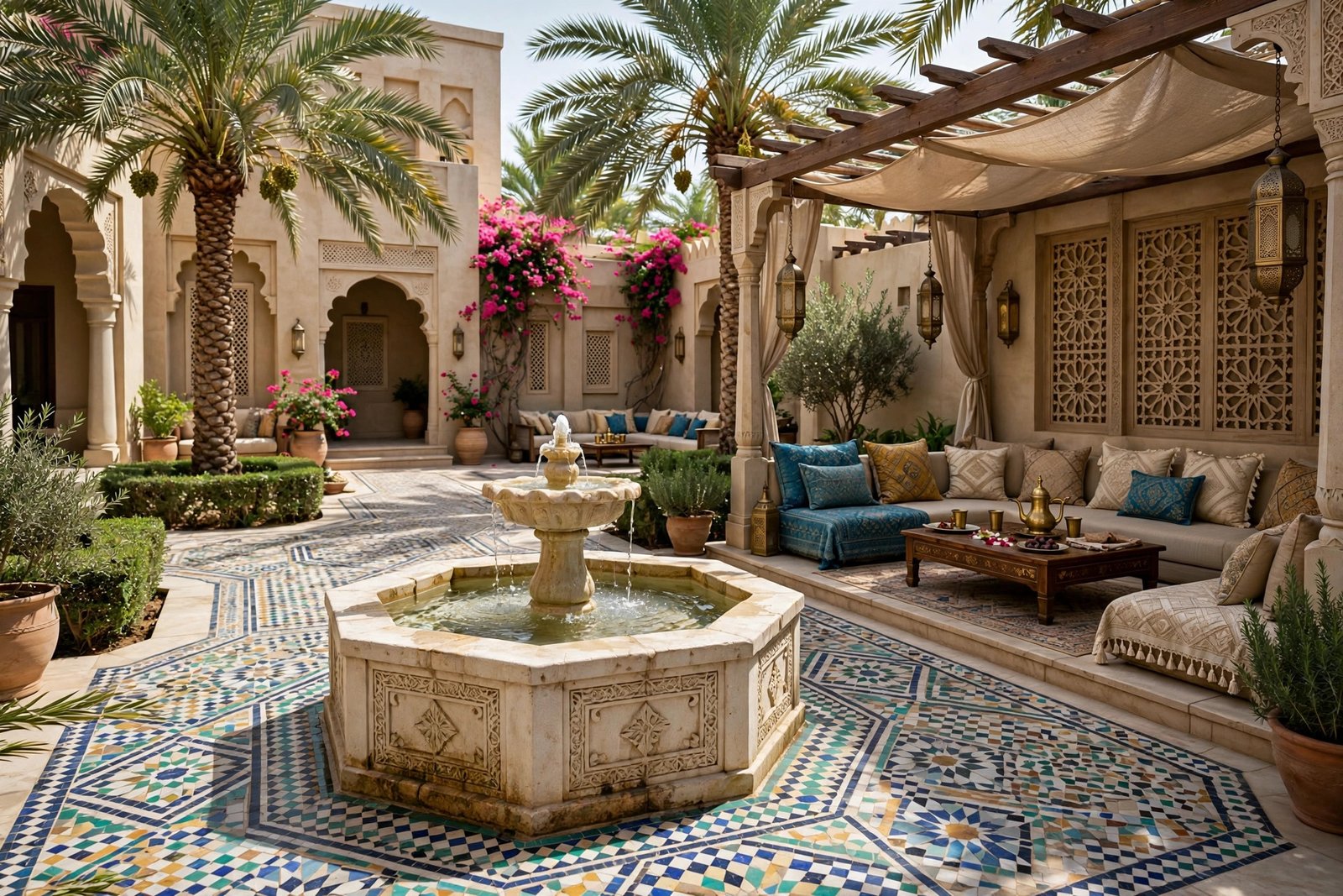 arabic courtyard garden dubai