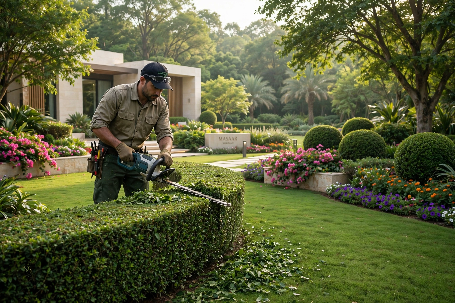 Garden maintenance in Kaya, Masaar Sharjah